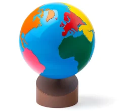 Montessori Globus - Erdteile / Kontinente