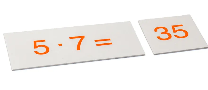 Multiplikationskasten mit Kontrolltafel
