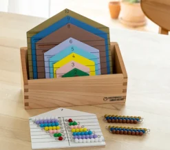 Perlenhäuser mit Perlenstäbchen - Zahlenzerlegung und Addition von 1-10