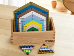 Perlenhäuser mit Perlenstäbchen - Zahlenzerlegung und Addition von 1-10