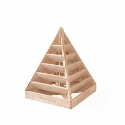Pflanzpyramide aus Holz - ideal als Kräuterpyramide, Erdbeerpyramide oder Blumenpyramide