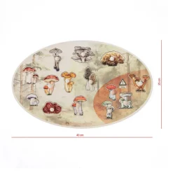 Pilze-Puzzle aus Holz