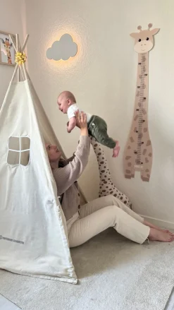 Premium Tipi Kinderzelt - Spielzelt mit gepolsterter Decke