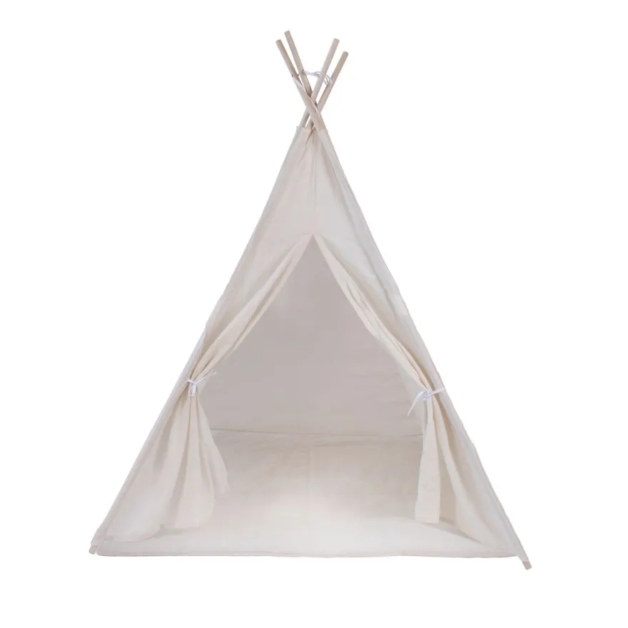 Premium Tipi Kinderzelt - Spielzelt mit gepolsterter Decke