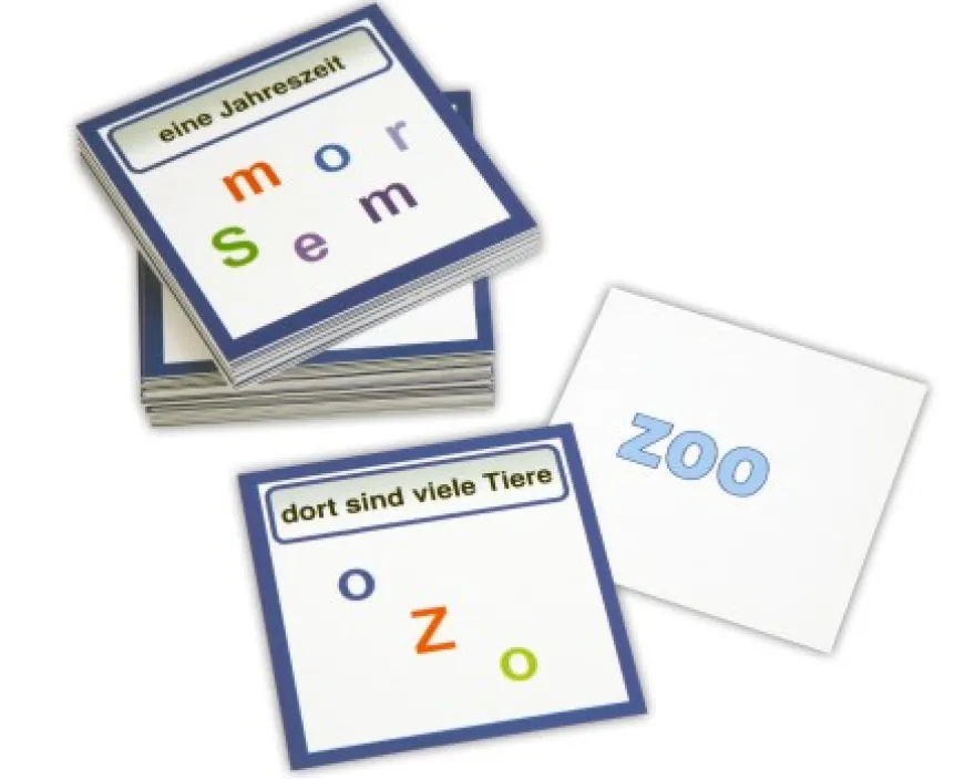 60 Purzelwörterkarten - Deutsch Anfangsunterricht