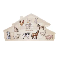 Puzzle Bauernhoftiere aus Holz