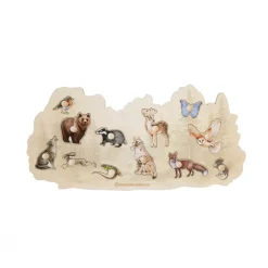 Puzzle Wildtiere aus Holz