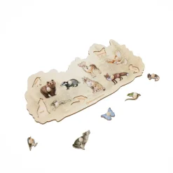 Puzzle Wildtiere aus Holz