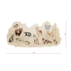 Puzzle Wildtiere aus Holz