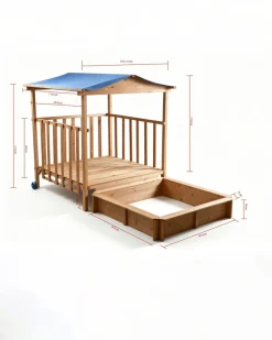 Sandkasten mit Sonnendach