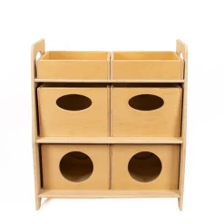 Schubladen-Set aus Holz für das Spielzeugregal - abwischbare Premiumqualität