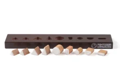 Set: Wortartenstempel aus Holz mit 9 Stempelkissen