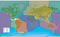 - Sparset -Begehbare Weltkarte mit 8 Arbeitsfolien 180 x 110 cm