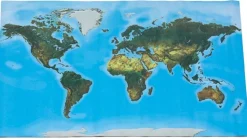 - Sparset -Begehbare Weltkarte mit 8 Arbeitsfolien 180 x 110 cm