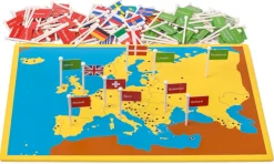 Steckkarte Europa Länder und Hauptstädte