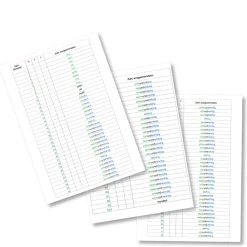 Tabelle Zahlenwörter, Zahlen und Stellenwerte (DOWNLOAD)