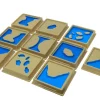 Tafeln mit 10 Land- und Wasserformen