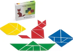 Tangramsatz - 4 farbige Tangram-Spiele, 28-teilig