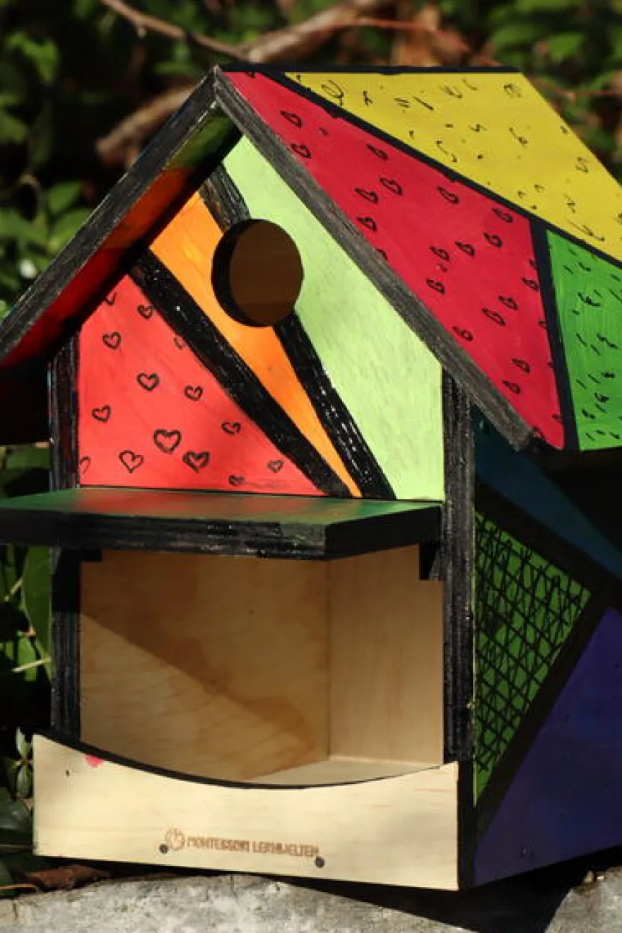 Vogelhaus - Nistkasten als Holzbausatz für Kinder