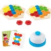 Wabenpuzzle mit Vorlagen