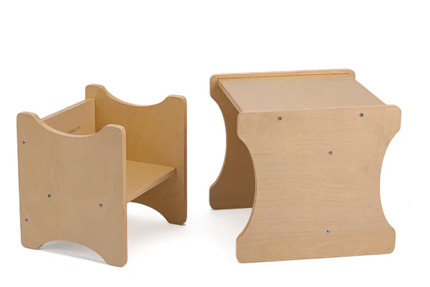 Wendehocker mit Tisch - abwischbare Premiumqualität