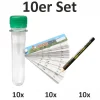 10 x PETLING mit Deckel (FTF) + Logbuch + Stift (Set Behälter Geocaching Versteck)