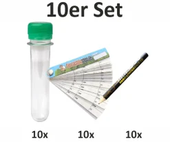 10 x PETLING mit Deckel (FTF) + Logbuch + Stift (Set Behälter Geocaching Versteck)