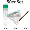 50 x PETLING mit Deckel (FTF) + Logbuch + Stift (Set Behälter Geocaching Versteck)