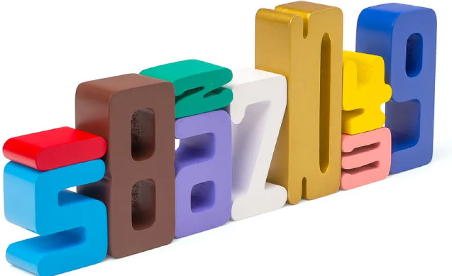 Zahlenbausteine in den Montessori-Farben